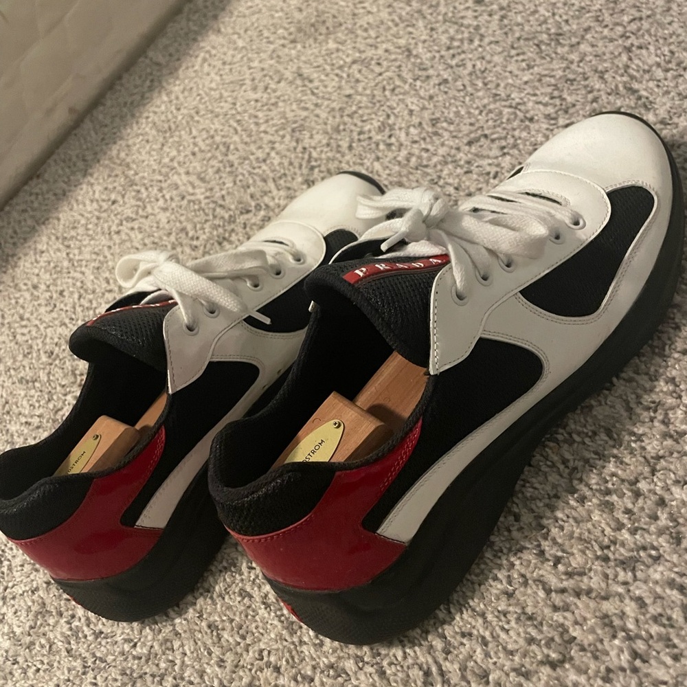 Prada Tri-Color Athletic Sneakers